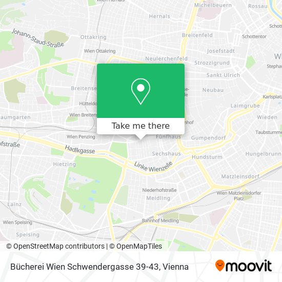 Bücherei Wien Schwendergasse 39-43 map