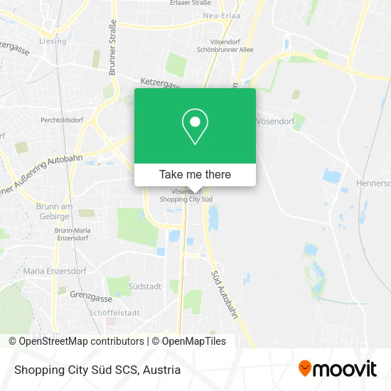Shopping City Süd SCS map