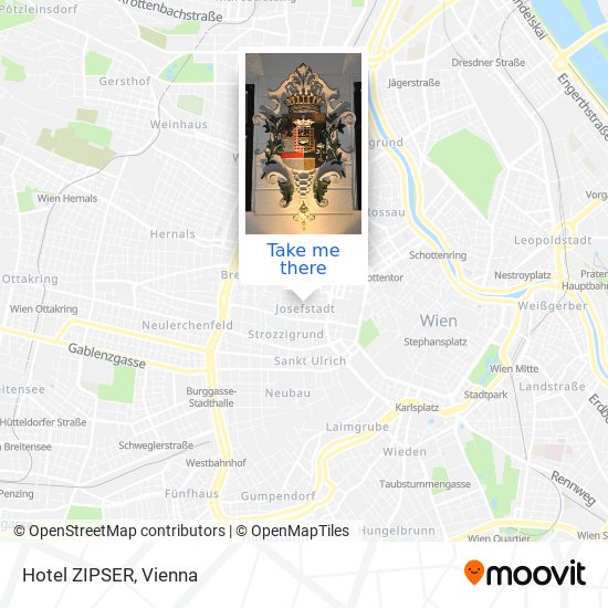 Hotel ZIPSER map