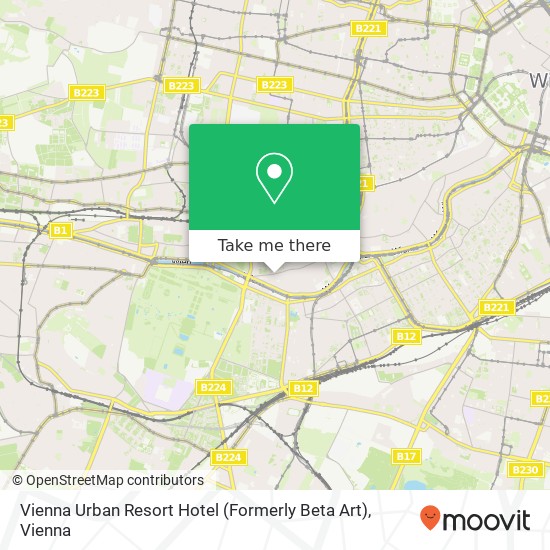 Vienna Urban Resort Hotel (Formerly Beta Art) map