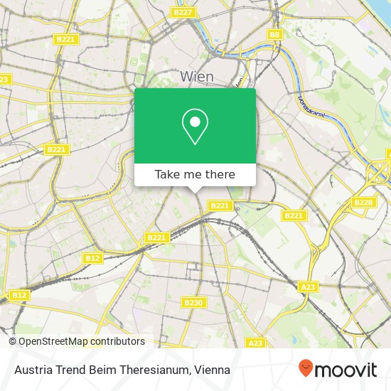 Austria Trend Beim Theresianum map