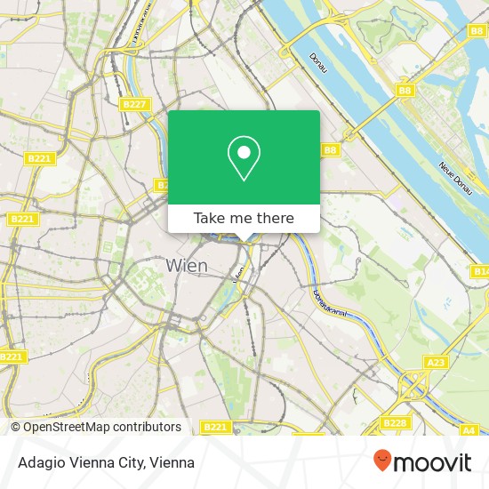 Adagio Vienna City map