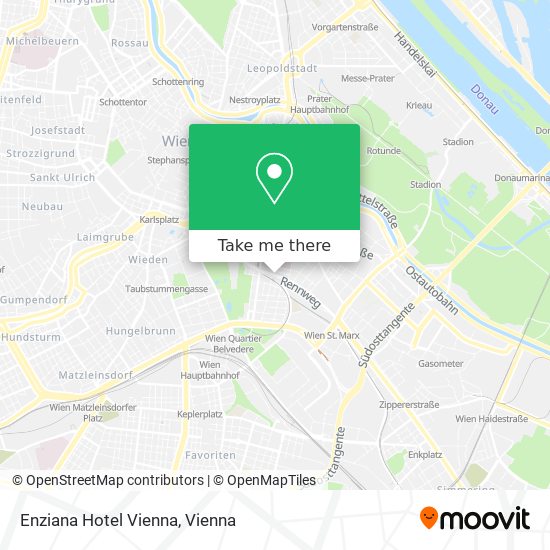 Enziana Hotel Vienna map