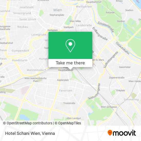 Hotel Schani Wien map