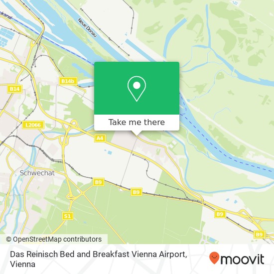 Das Reinisch Bed and Breakfast Vienna Airport map