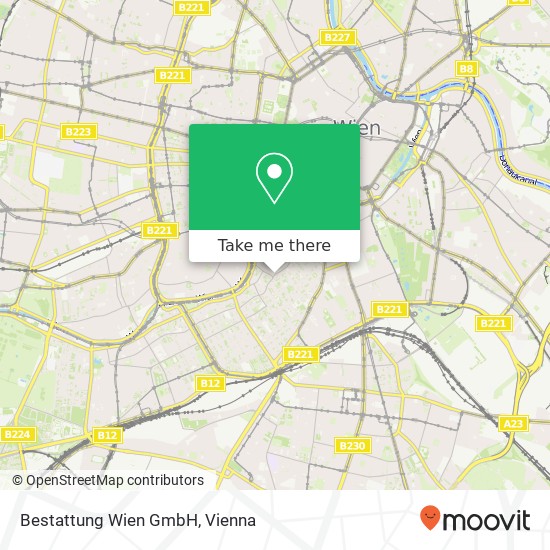 Bestattung Wien GmbH map
