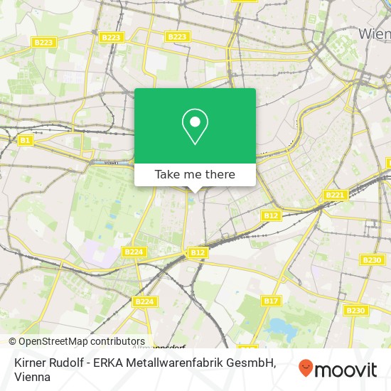 Kirner Rudolf - ERKA Metallwarenfabrik GesmbH map