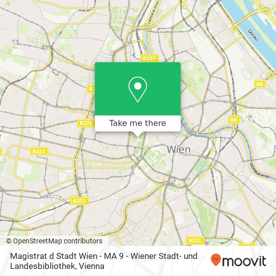 Magistrat d Stadt Wien - MA 9 - Wiener Stadt- und Landesbibliothek map