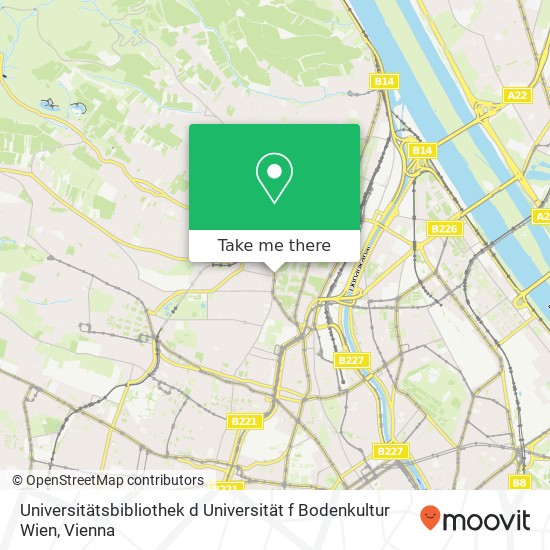Universitätsbibliothek d Universität f Bodenkultur Wien map