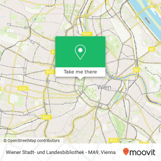 Wiener Stadt- und Landesbibliothek - MA9 map
