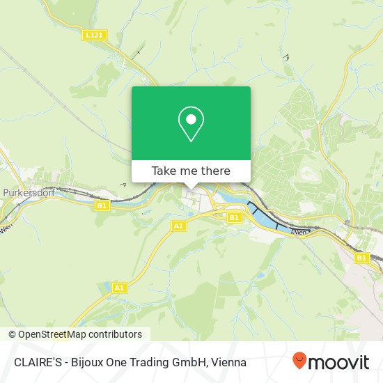 CLAIRE'S - Bijoux One Trading GmbH map