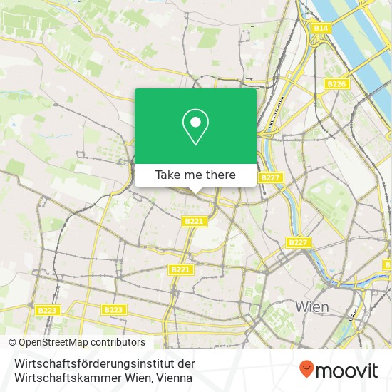 Wirtschaftsförderungsinstitut der Wirtschaftskammer Wien map