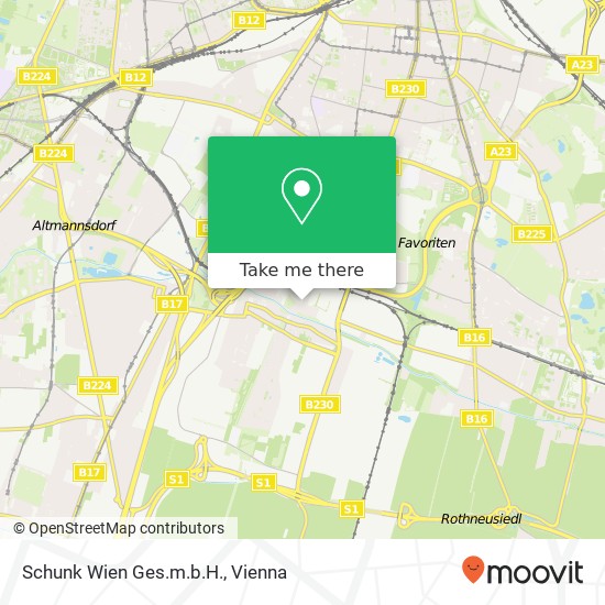 Schunk Wien Ges.m.b.H. map