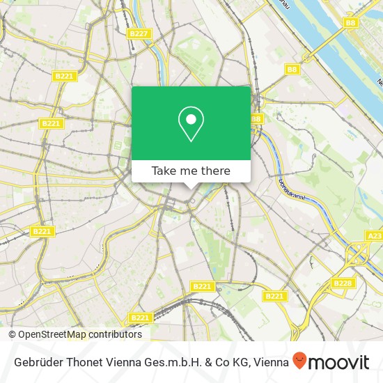 Gebrüder Thonet Vienna Ges.m.b.H. & Co KG map