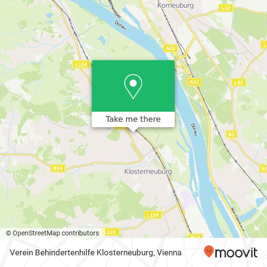 Verein Behindertenhilfe Klosterneuburg map