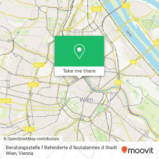 Beratungsstelle f Behinderte d Sozialamtes d Stadt Wien map