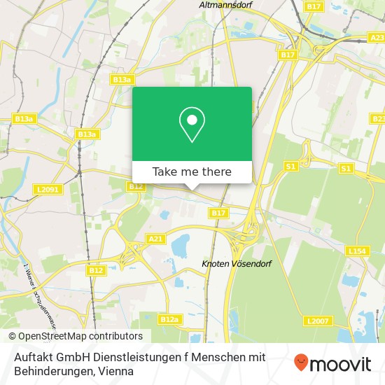 Auftakt GmbH Dienstleistungen f Menschen mit Behinderungen map
