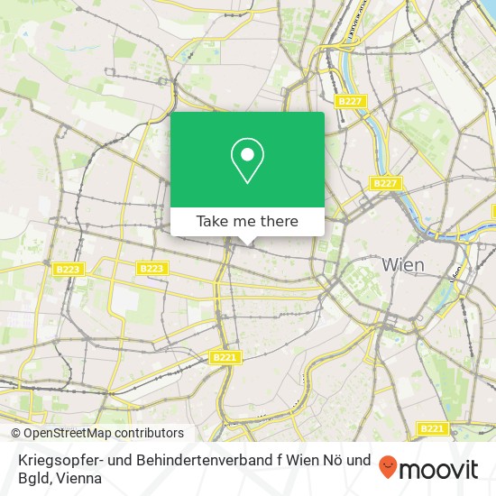 Kriegsopfer- und Behindertenverband f Wien Nö und Bgld map