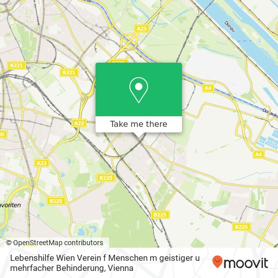 Lebenshilfe Wien Verein f Menschen m geistiger u mehrfacher Behinderung map