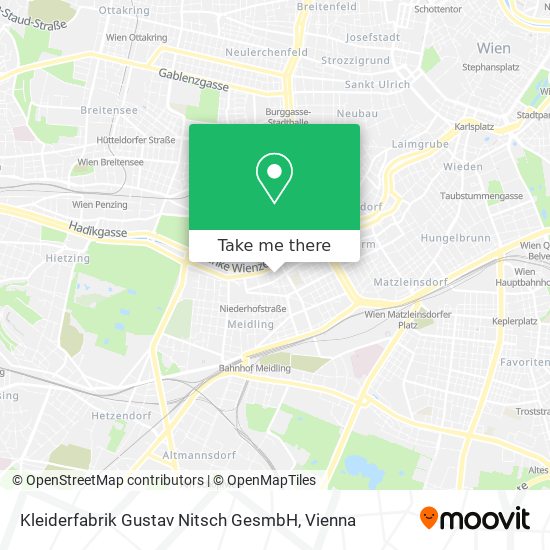 Kleiderfabrik Gustav Nitsch GesmbH map