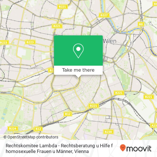 Rechtskomitee Lambda - Rechtsberatung u Hilfe f homosexuelle Frauen u Männer map