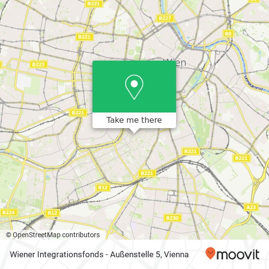Wiener Integrationsfonds - Außenstelle 5 map