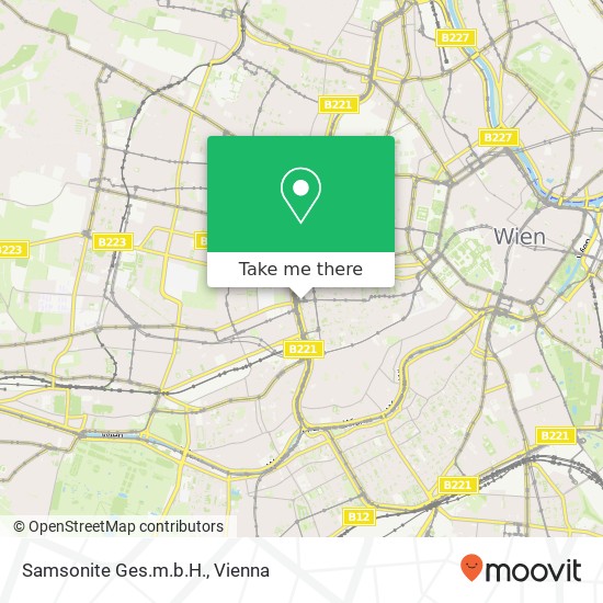 Samsonite Ges.m.b.H. map