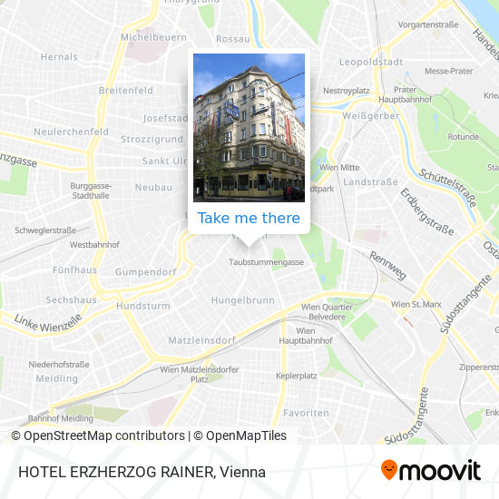 HOTEL ERZHERZOG RAINER map