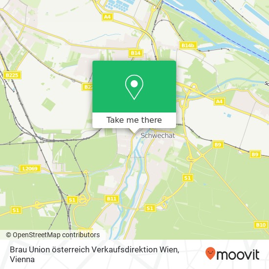 Brau Union österreich Verkaufsdirektion Wien map