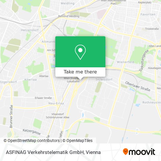 ASFINAG Verkehrstelematik GmbH map