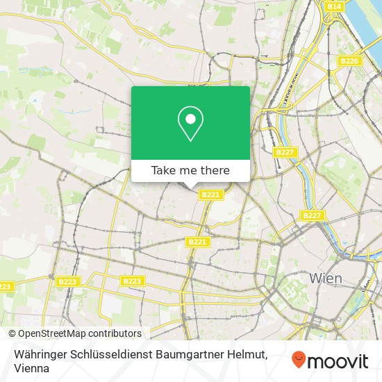 Währinger Schlüsseldienst Baumgartner Helmut map