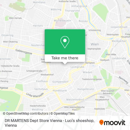 DR MARTENS Dept Store Vienna - Luci's shoeshop map