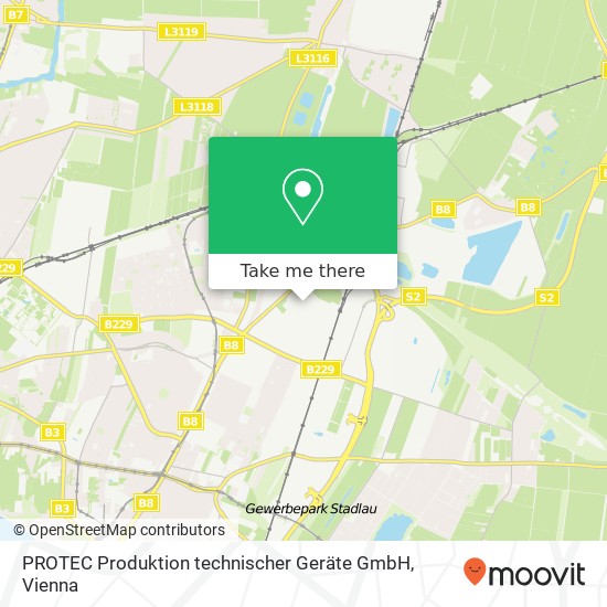 PROTEC Produktion technischer Geräte GmbH map