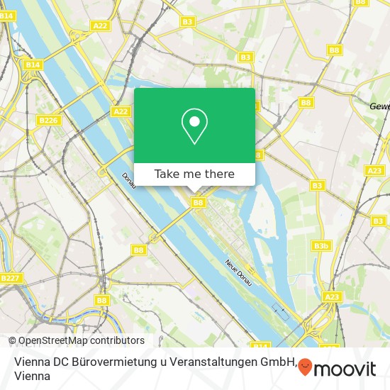 Vienna DC Bürovermietung u Veranstaltungen GmbH map