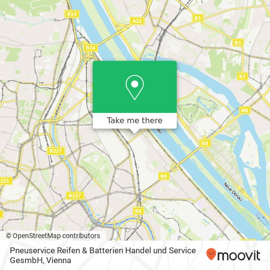 Pneuservice Reifen & Batterien Handel und Service GesmbH map