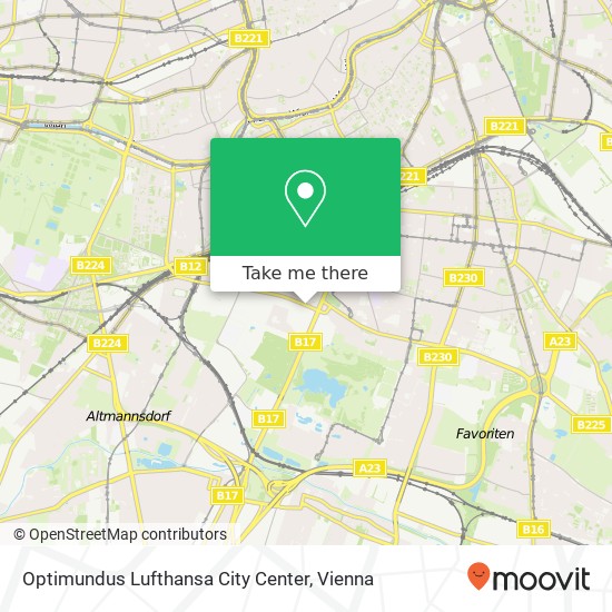 Optimundus Lufthansa City Center map