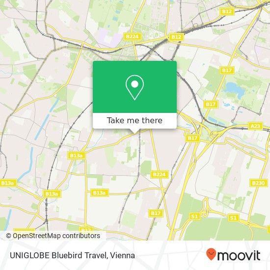 UNIGLOBE Bluebird Travel map