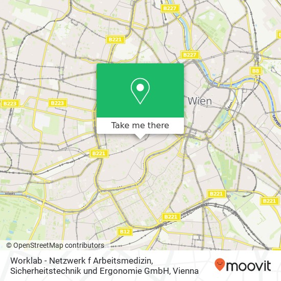 Worklab - Netzwerk f Arbeitsmedizin, Sicherheitstechnik und Ergonomie GmbH map