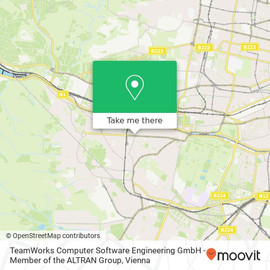 TeamWorks Computer Software Engineering GmbH - Member of the ALTRAN Group map