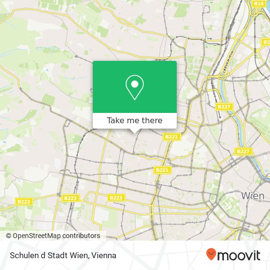 Schulen d Stadt Wien map