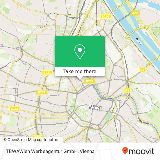 TBWAWien Werbeagentur GmbH map