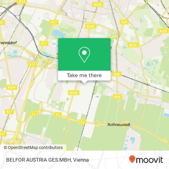 BELFOR AUSTRIA GES.MBH map