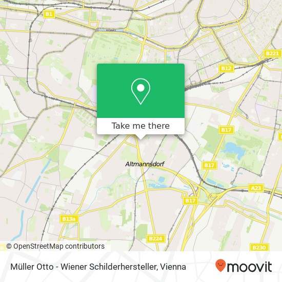 Müller Otto - Wiener Schilderhersteller map