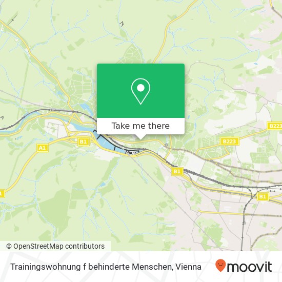 Trainingswohnung f behinderte Menschen map