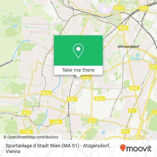 Sportanlage d Stadt Wien (MA 51) - Atzgersdorf map