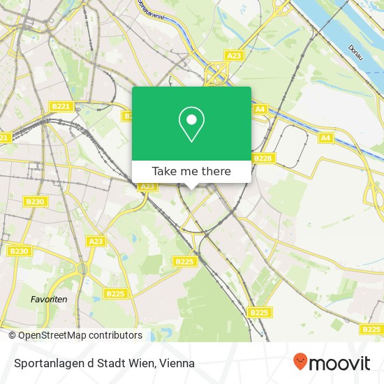 Sportanlagen d Stadt Wien map