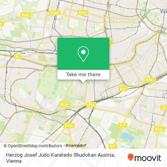 Herzog Josef Judo Karatedo Shudokan Austria map