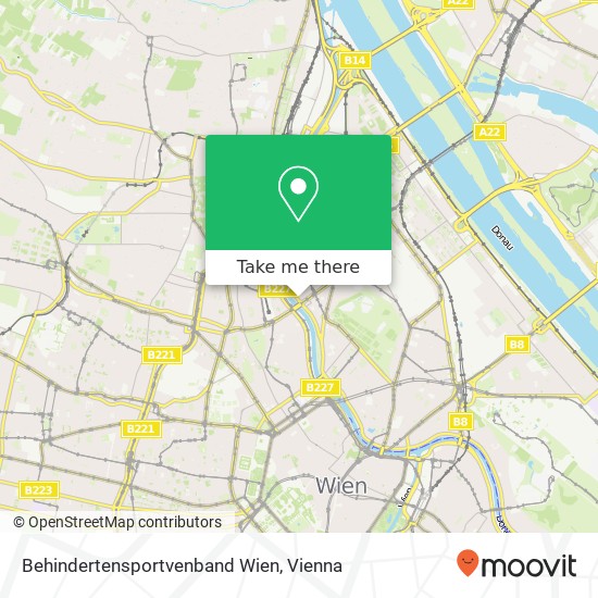 Behindertensportvenband Wien map