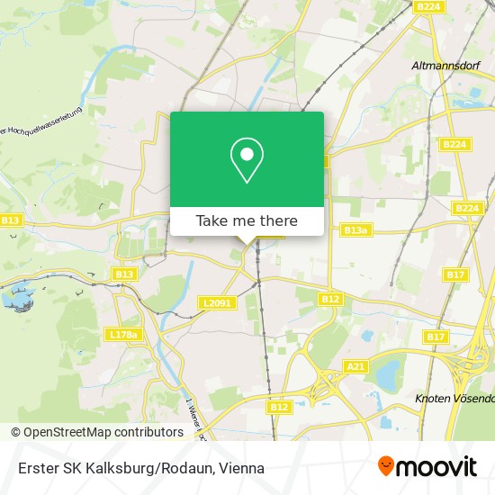Erster SK Kalksburg/Rodaun map