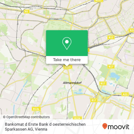 Bankomat d Erste Bank d oesterreichischen Sparkassen AG map